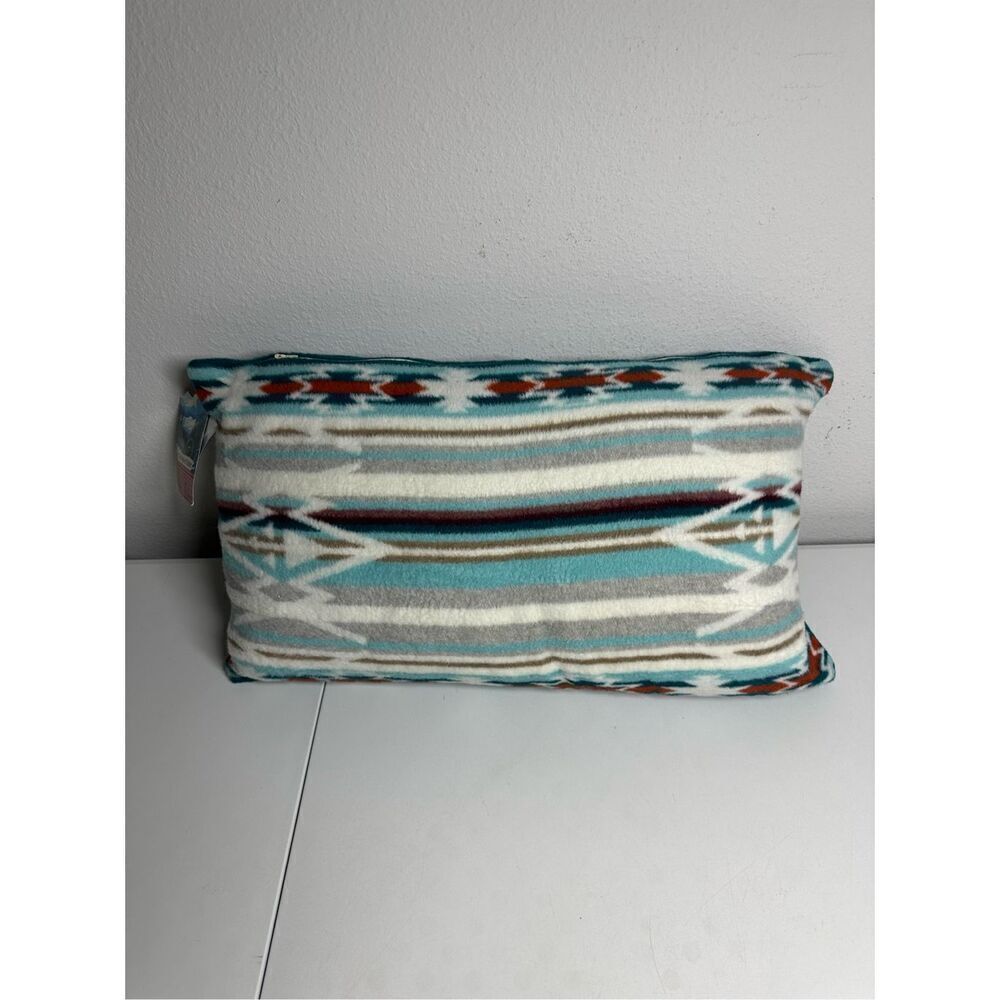 Rare NWT The Alpine Chalet Southwestern Aztec Soft Plush Pillow 22”x12” Feather